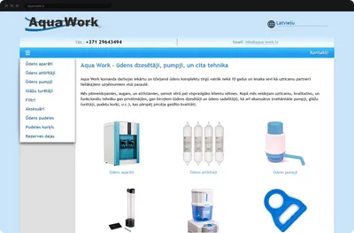 Aqua Work - Ūdens dzesētāju un aksesuāru veikals