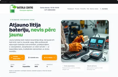 Bateriju Centrs - Litija bateriju atjaunošana un tirdzniecība